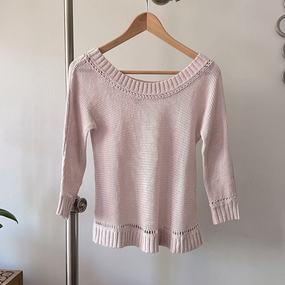 Aerie lightweight knit wide neck sweater - XS